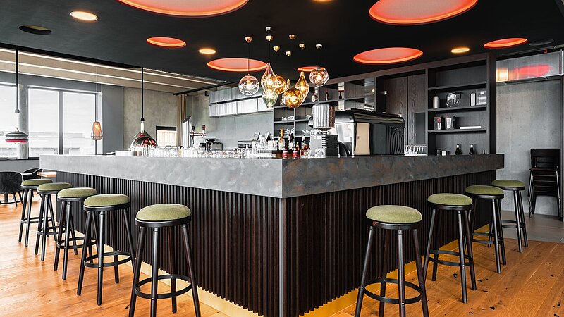 Innenansicht Barbereich, Hotel Flax Dietmannsried.