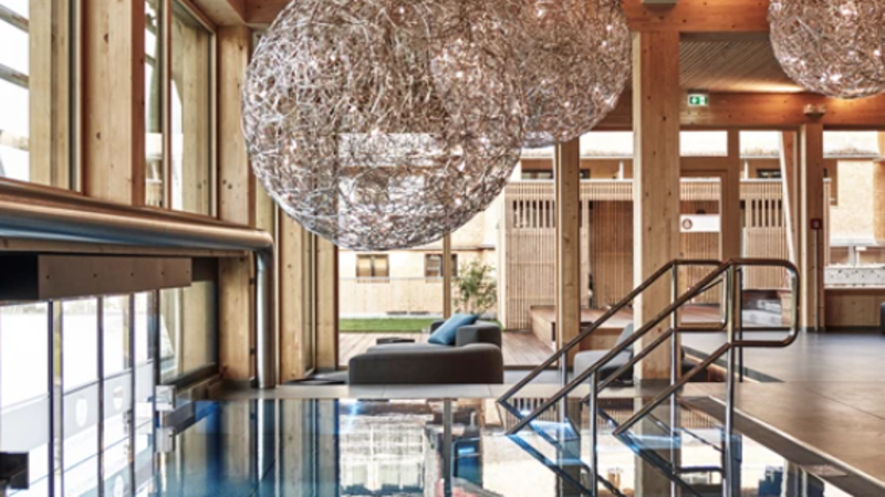 Innenansicht Poolbereich, Hotel Hubertus Balderschwang