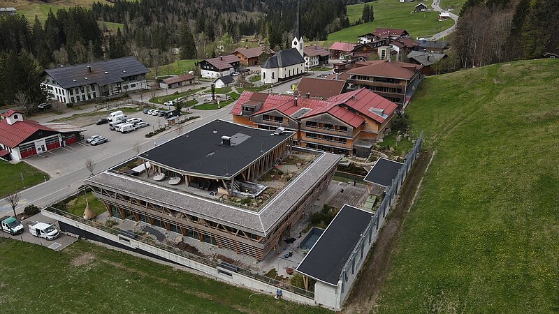 Luftaufnahme, Hotel Hubertus Balderschwang