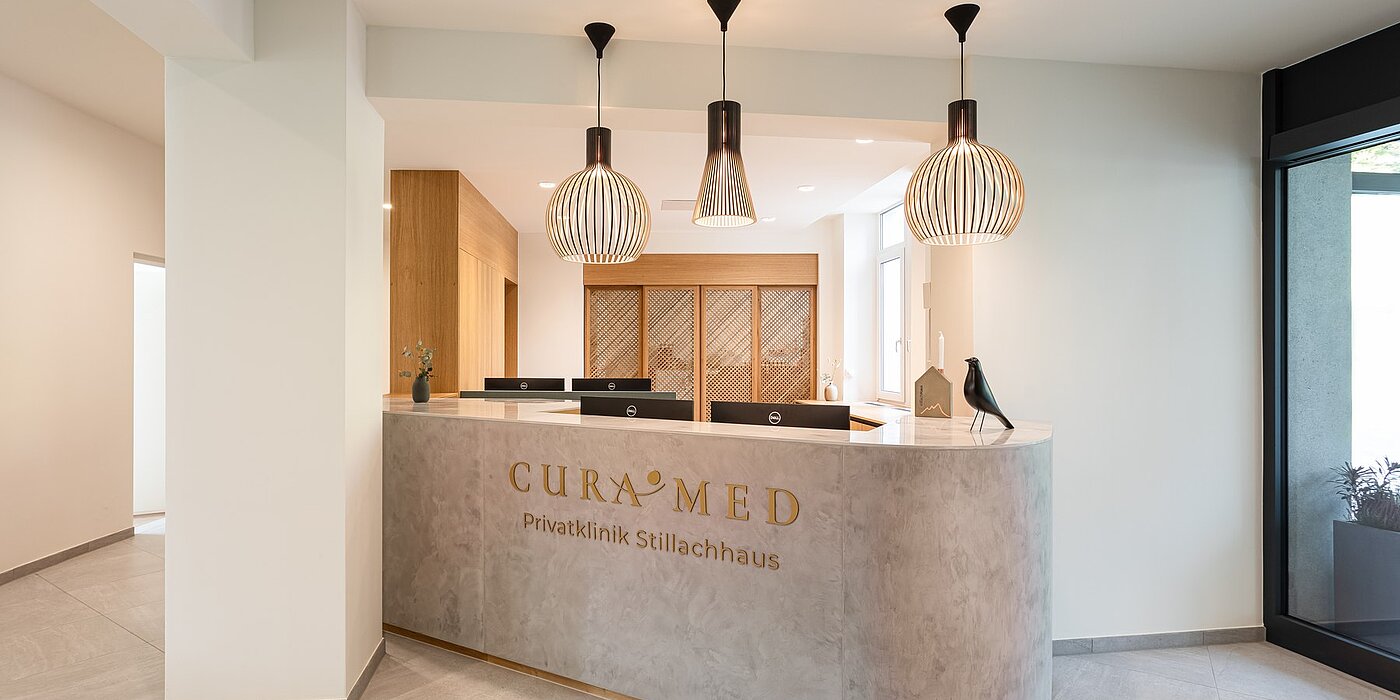 Empfang in der Privatklinik Stillachhaus, Oberstdorf.