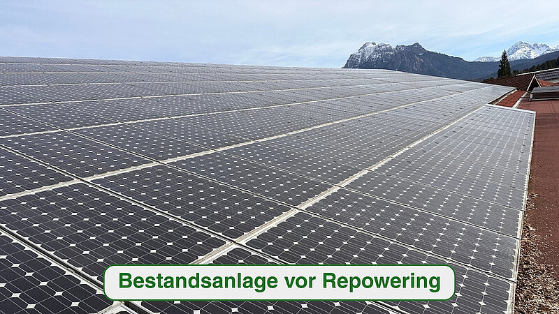 Bestands-Photovoltaikanlage bei der Firma Prometall in Rieden.